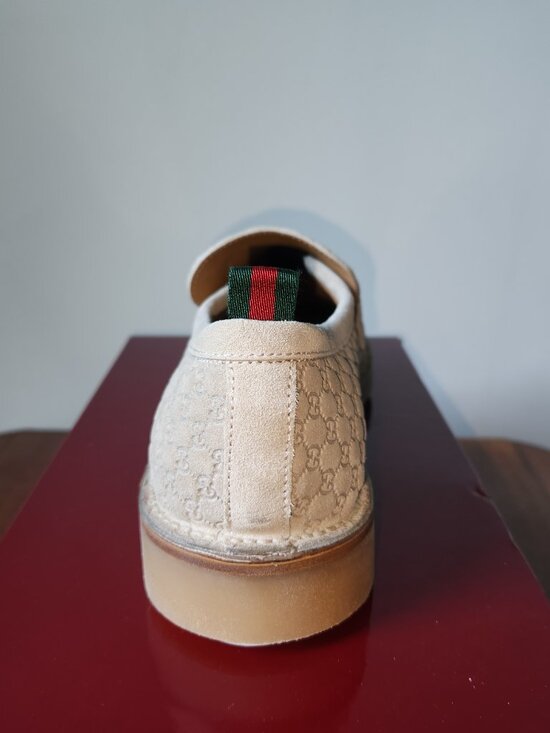 NIB Gucci GG suede loafer with web G 10 US 10.5 main image 9